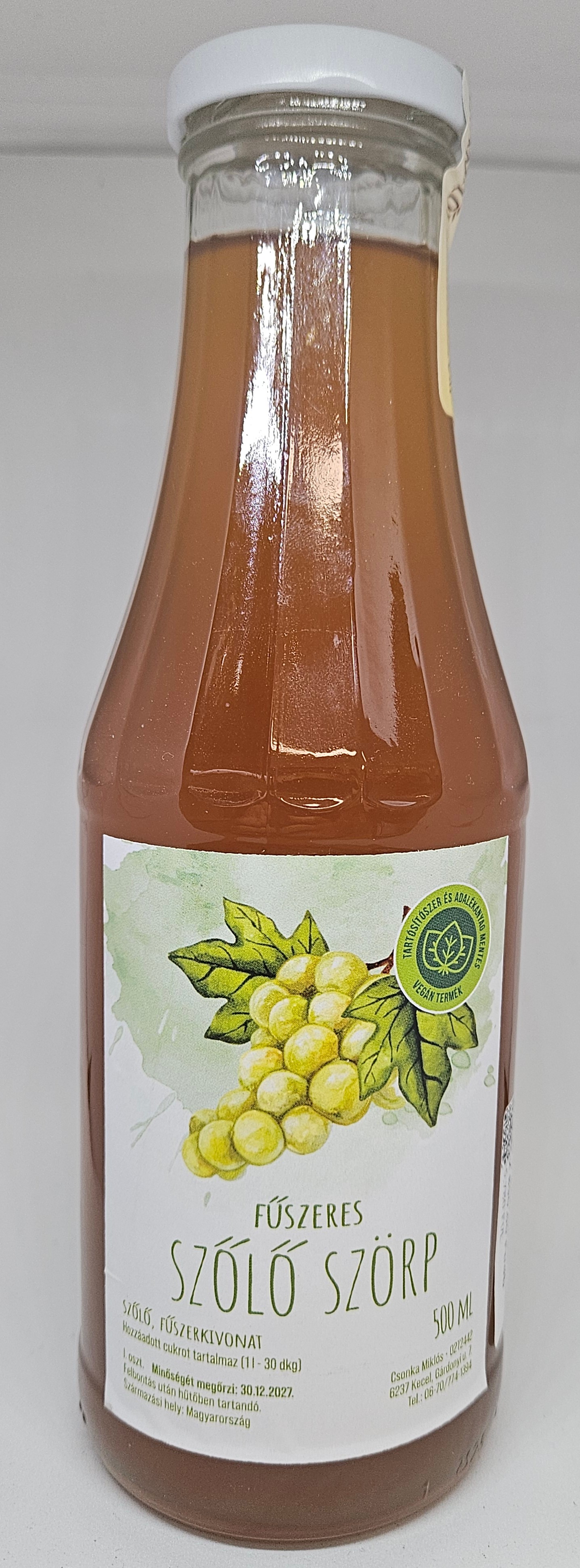 Fűszeres Szőlő szörp 500ml (Keceli)
