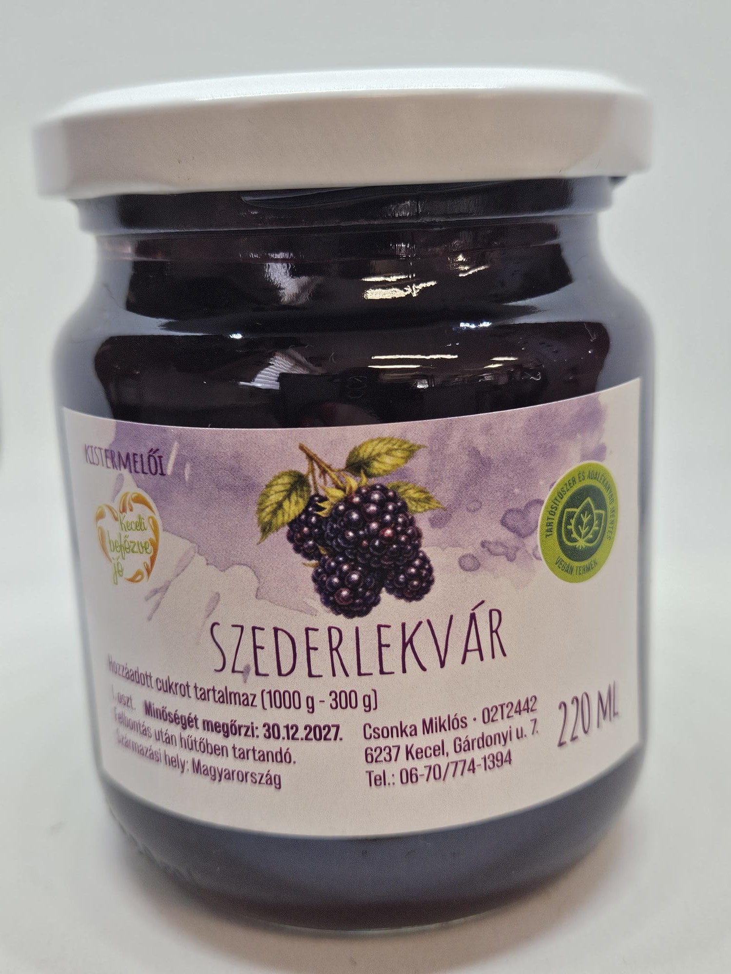 Szederlekvár 220 ml (Keceli)