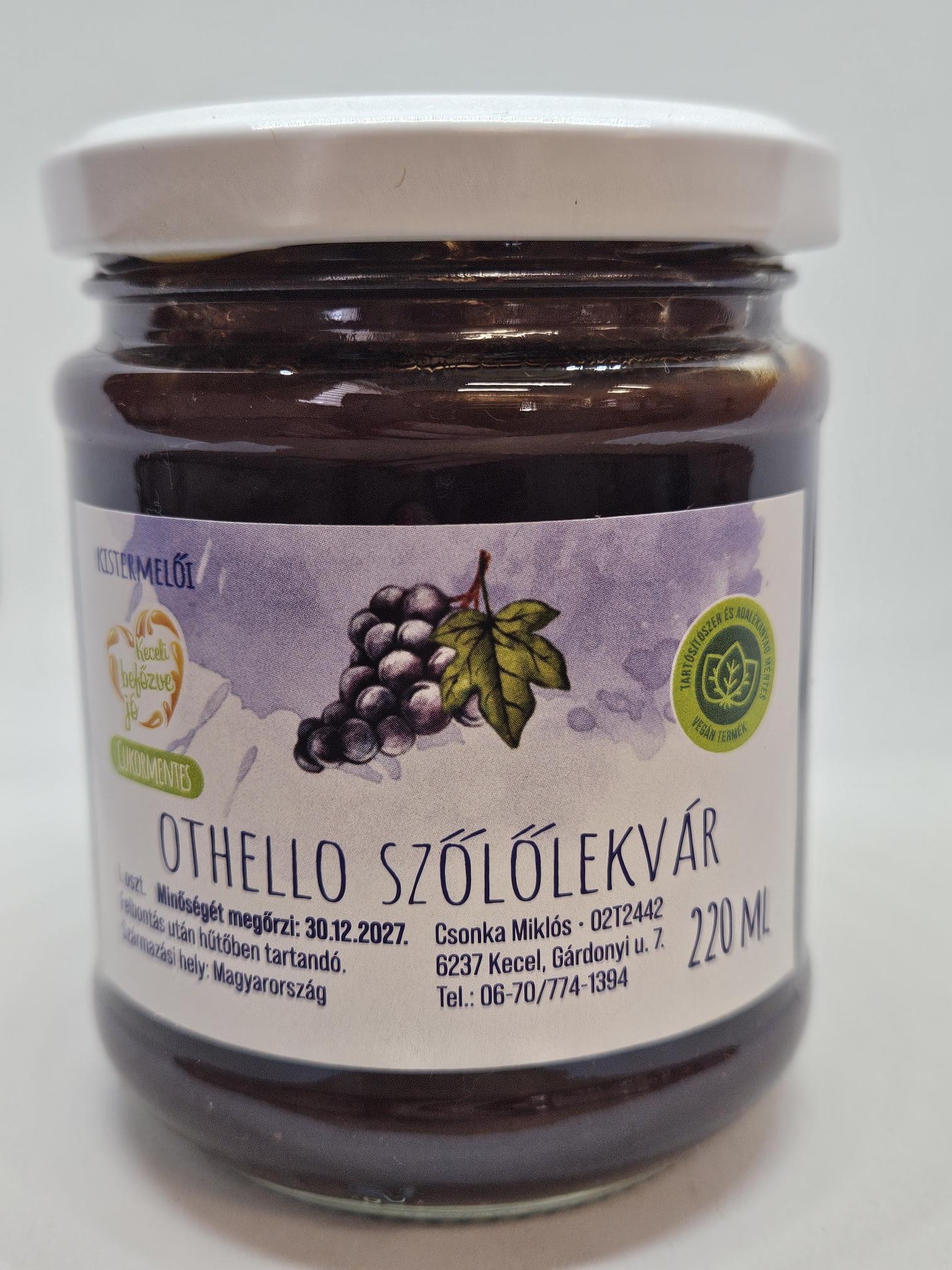 Othello szőlőlekvár 220 ml (Keceli)