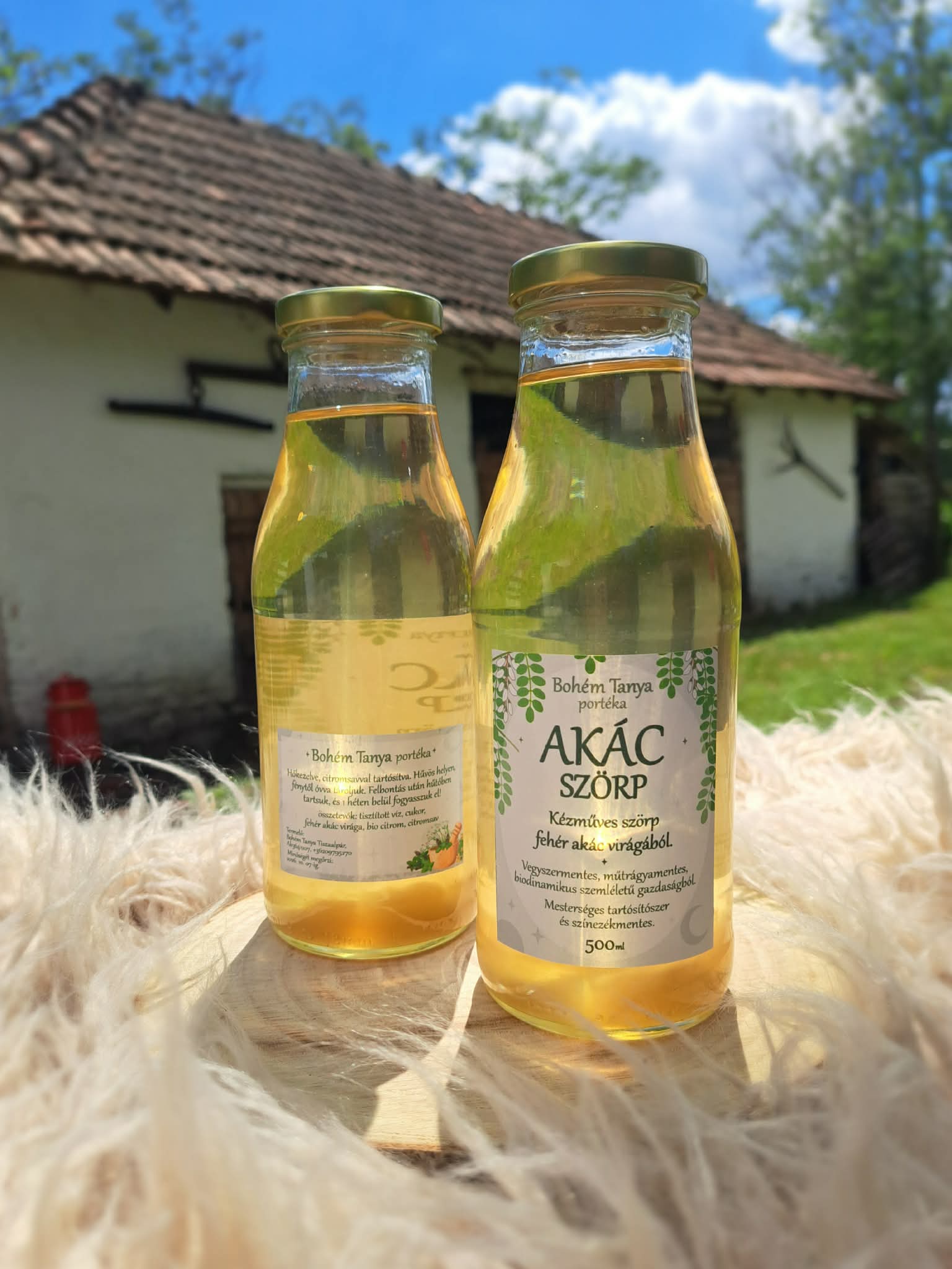 szörp- szörp (akác) 500ml (Bohém Tanya)