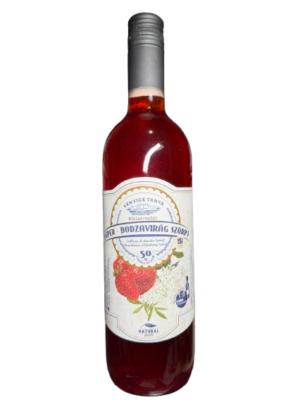 Eper-bodzavirág szörp 750ml (Venyige Tanya)