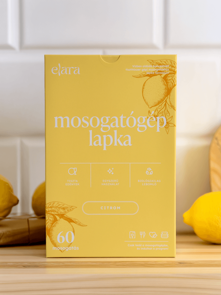 Mosogatógép lapka (citrom) 60lap (Elara)