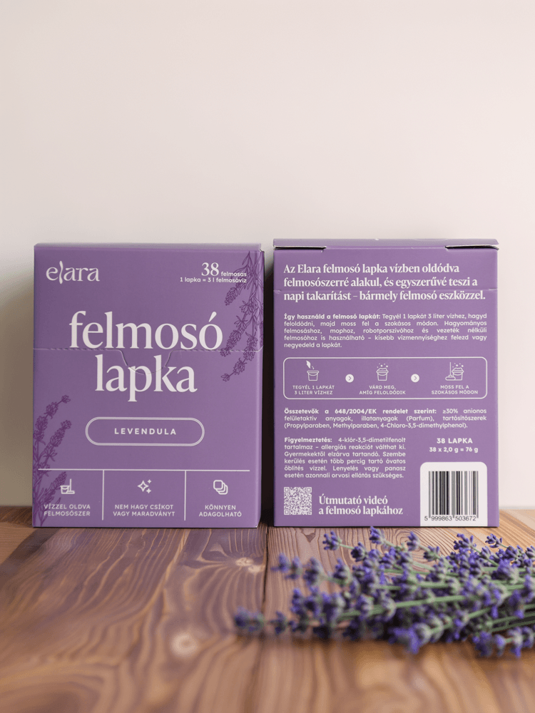 Felmosó lapka (levendula) 38lap (Elara)