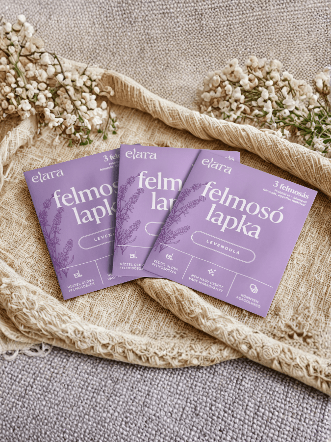 Felmosó lapka (levendula) MINTA 3lap (Elara)