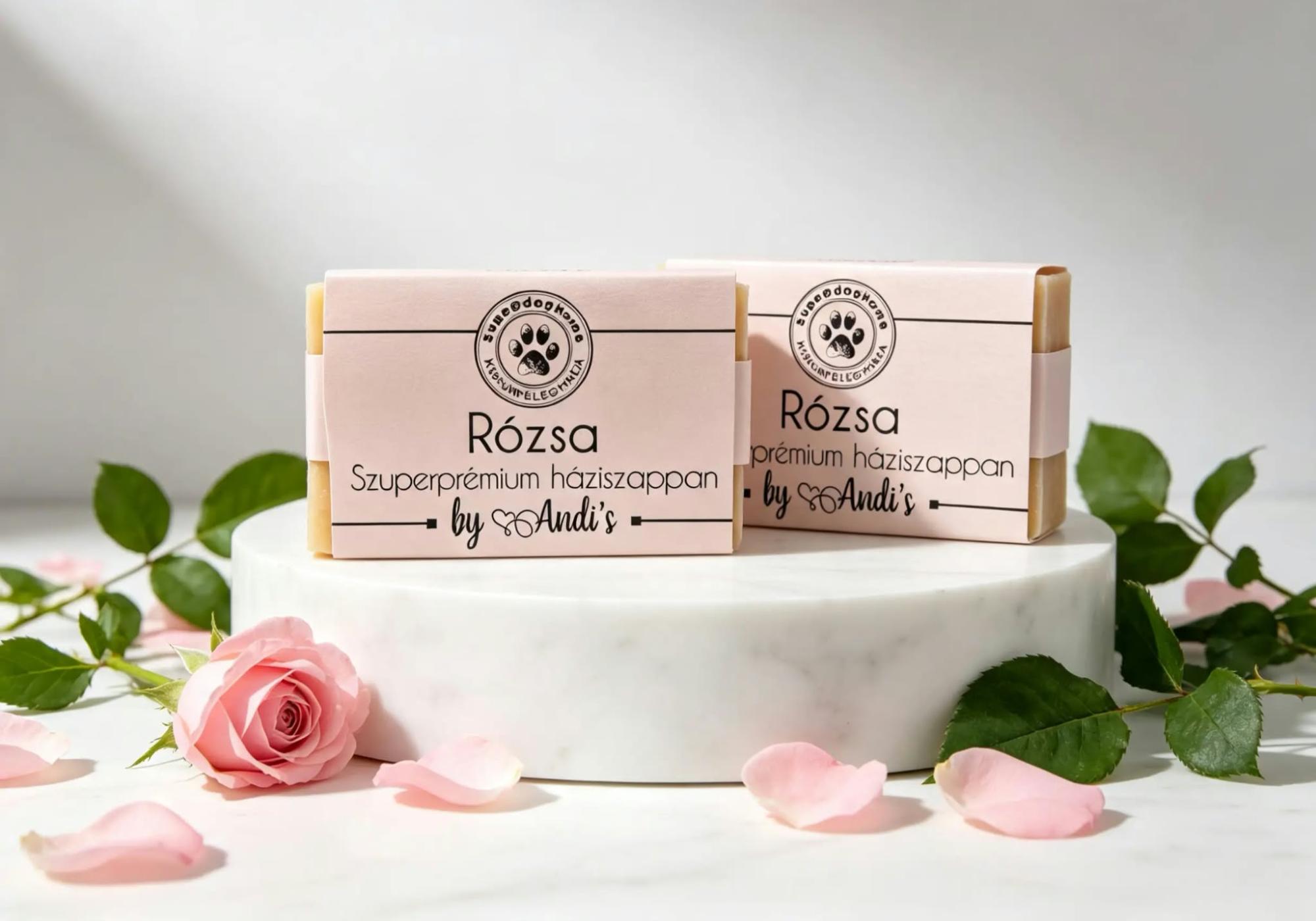Szuperprémium háziszappan -rózsa   80g (SuperdogHome)