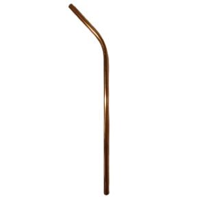 házte- szívószál (fém, rose gold) (21,5 cm)