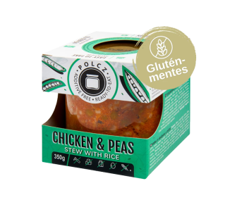 ké- zöldborsós csirke rizzsel 350g (Polcz)