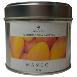 házte- tégelyes gyertya (mangó) 200ml (Monness)