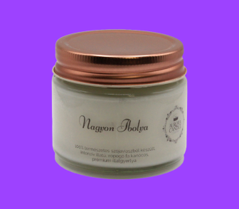 Szójaviasz gyertya(Nagyon ibolya)(Aurora Candle)