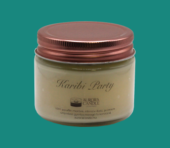 Szójaviasz gyertya(Karibi party)(Aurora Candle)