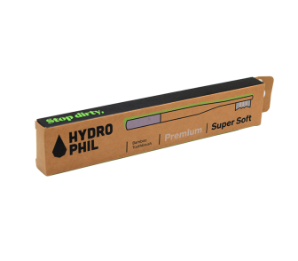 Hydrophil felnőtt bambusz fogkefe (extra puha sörtével)lila- Premium SuperSoft