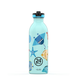  24BOTTLES Kids Urban 500ml rozsdamentes kulacs, Sea Friends