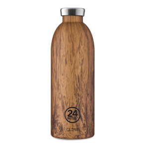  24BOTTLES Clima 850ml rozsdamentes acél termosz, SEQUOIA WOOD