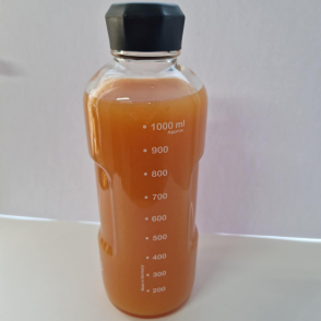 Üvegpalack jénai(1000 ml)-fekete kupak
