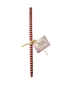 Méhviaszos csomagoló-piros csíkos(kör-30cm)