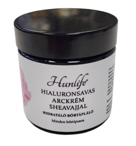Hialuronsavas arckrém sheavajjal 60 ml(Hunlife)