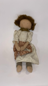 Kézműves varrott baba 38 cm