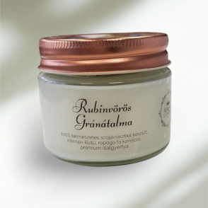 Szójaviasz gyertya(Rubinvörös Gránátalma)(Aurora Candle)