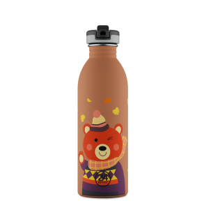 24BOTTLES Kids Urban 500ml rozsdamentes acél kulacs, Sweet Bear
