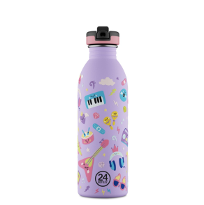 24BOTTLES Kids Urban 500ml rozsdamentes kulacs, Music Friends