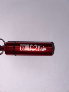 Bhut jolokia csili őrlemény piros kulcstartóban (Chilibaja)