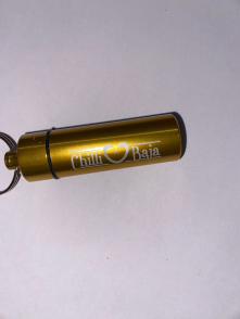 Scorpio csili őrlemény arany kulcstartóban (Chilibaja)