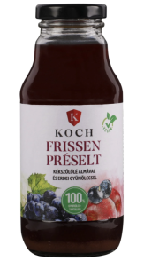 ivólé- szőlő almalé málnával 330ml (Koch)
