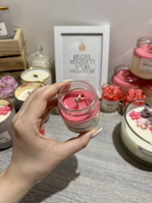 Szójagyertya málnás panna cotta 100ml 