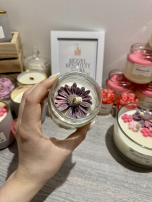 Szójagyertya Magnólia és Őszibarack 200ml
