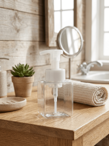 házte- habszappan adagoló (átlátszó) 250ml (Elara)