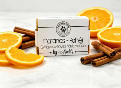 Gyógynövényes háziszappan -narancs-fahéj   80g (SuperdogHome)